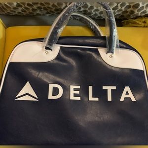 Delta flight attendant anniversary leather travel bag!